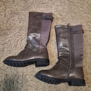 SOBEYO Girls Riding Boots Knee High
